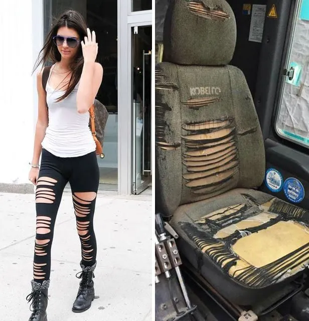 Kendall Jenner vs. car seat