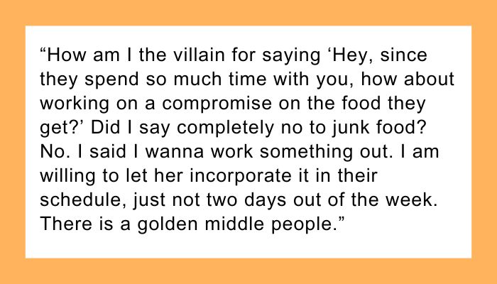 AITA for not leaving my children with my MIL unsupervised because of fast food?