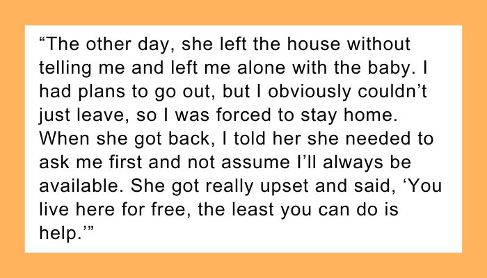 AITA for refusing to babysit my stepmom’s baby even though I’m living in her house?