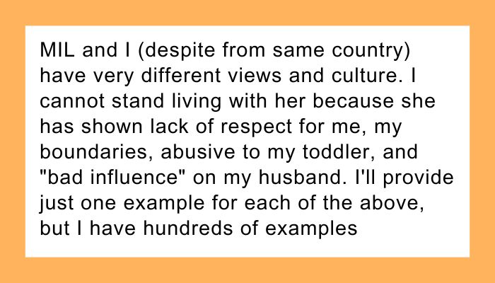 I’m (35F) moving out with the kids while my husband (36M) mom (68F?)has cancer and trying to move in with us