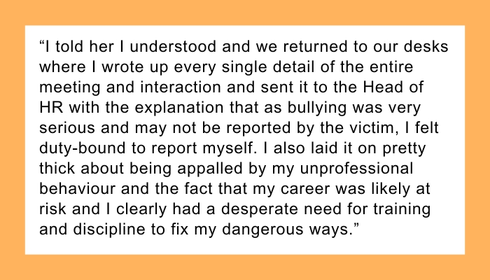 Boss accused me of bullying so I requested punishment