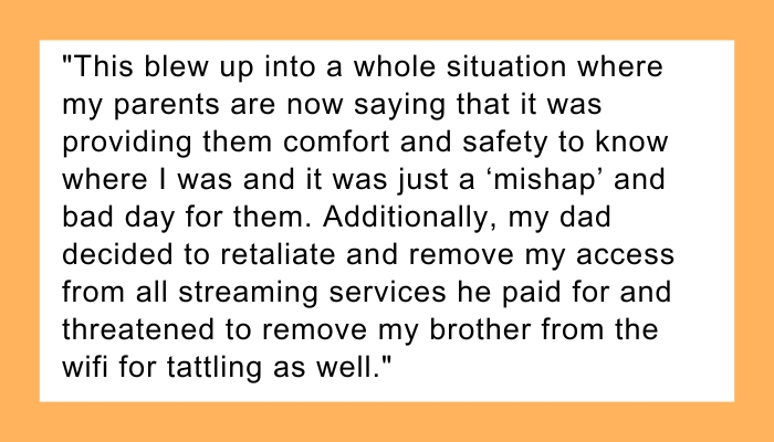 AITA for removing all phone tracking from my parents who keep using it to see my location for non emergencies?