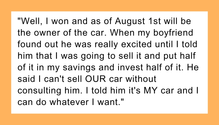AITA for keeping a $300000 prize to myself when I originally planned to share it with my boyfriend?