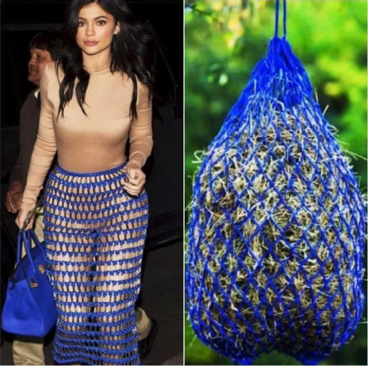 Kylie Jenner vs. hay sack