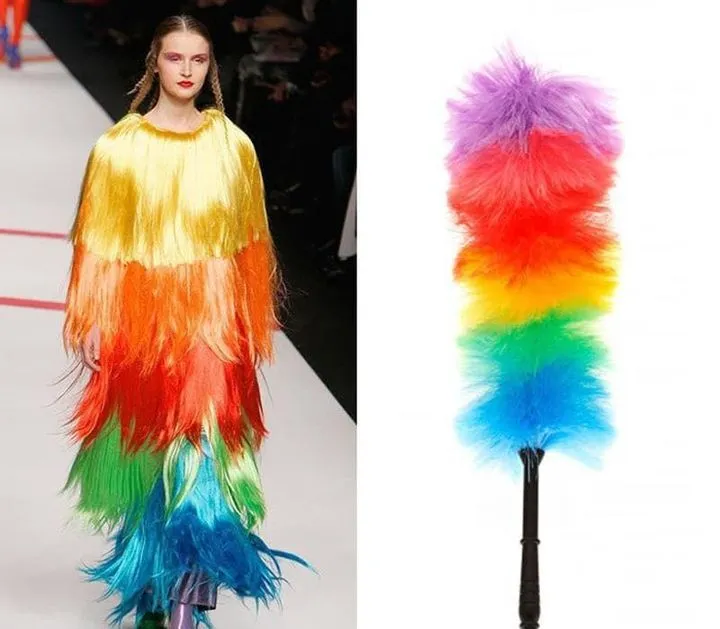 This model vs. a colorful duster